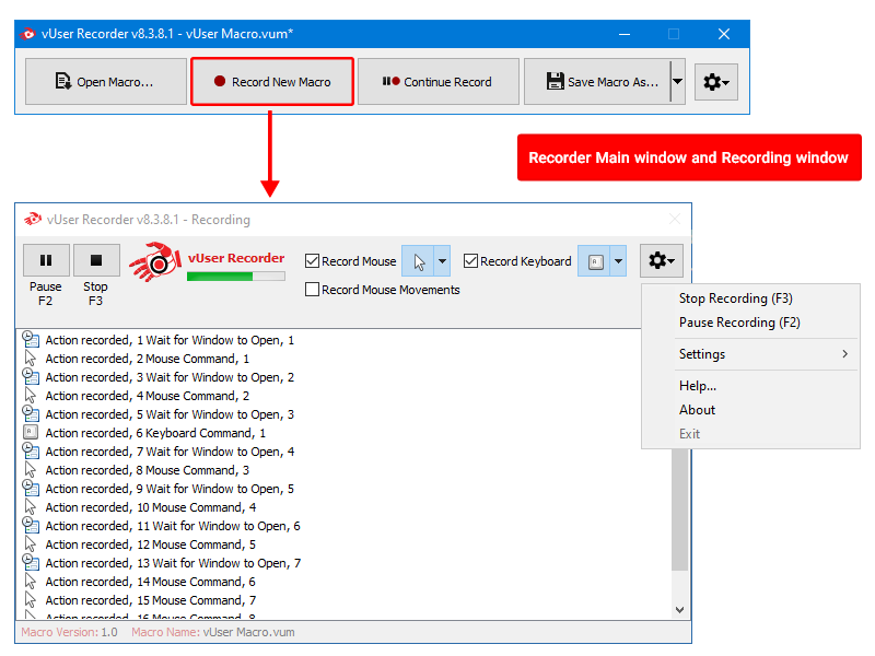 Overview of the seo UI