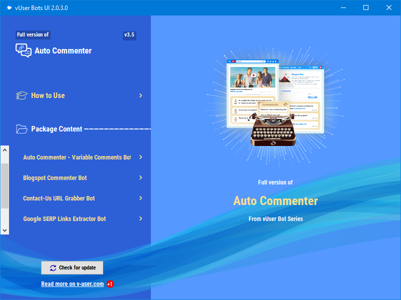 Overview of the Commenter UI
