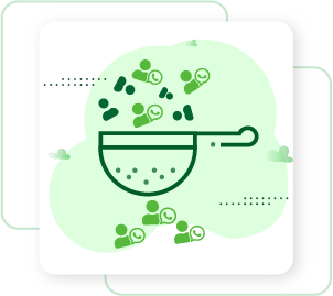 Ability to filter WhatsApp numbers from non-WhatsApp numbers