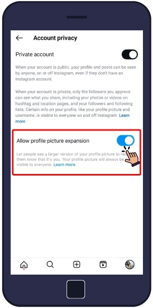 نحوه فعال‌سازی قابلیت پنهان کردن عکس پروفایل