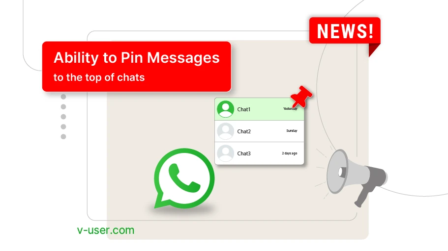 WhatsApp adds the ability to pin messages to the top of chats - Is Banner