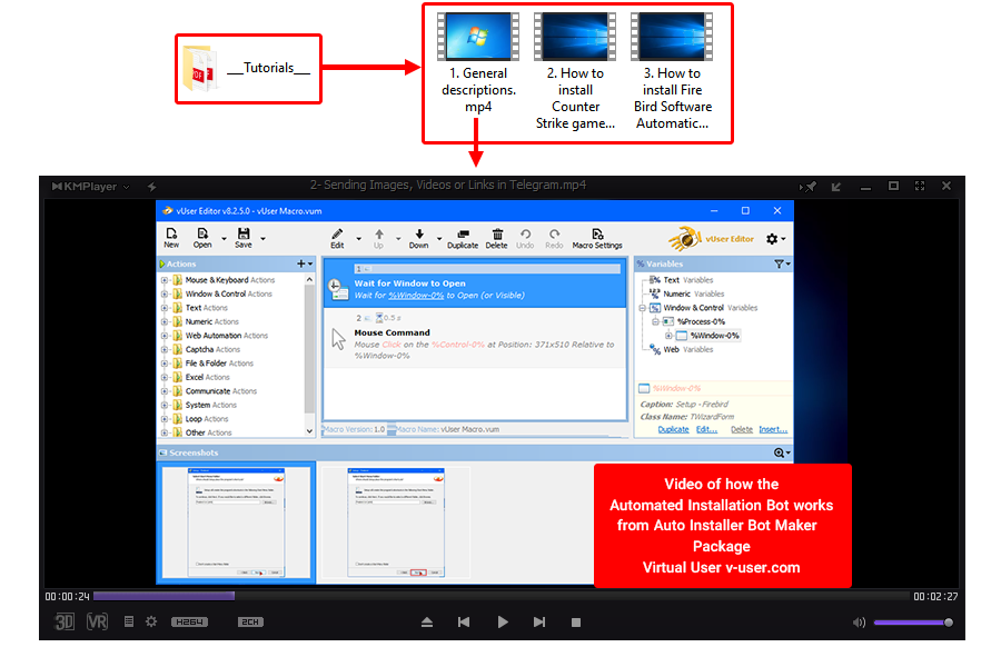 Auto Installer Bot Maker is recording a Macro