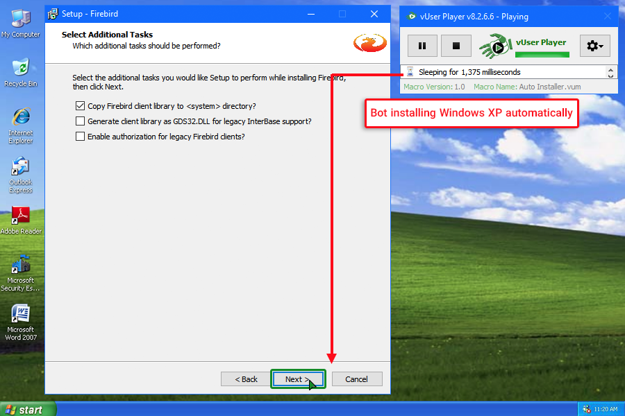 Editing the Macro that was build with the Auto Installer Bot Maker