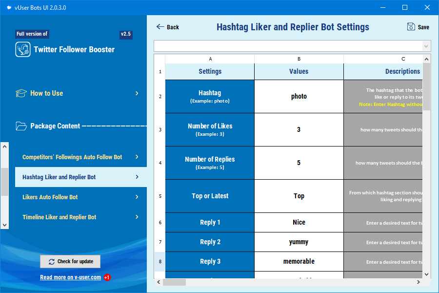 Setting up one of the bots in the Twitter Follower Booster Bot Package 