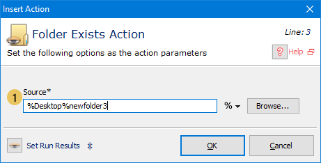 folder Exists Action