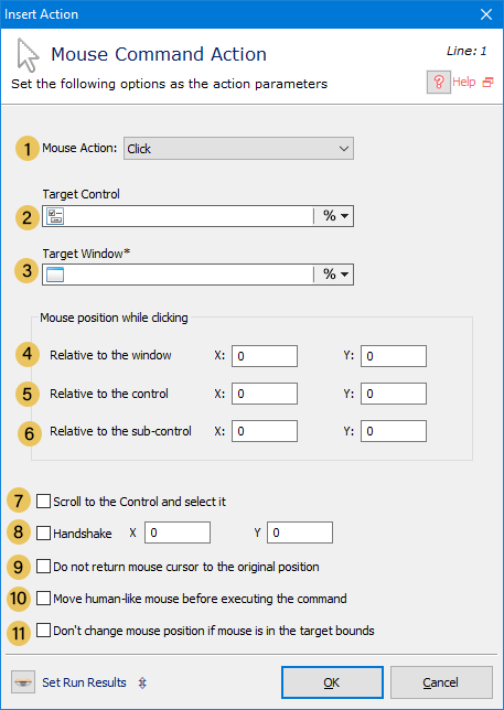 اکشن Mouse Command