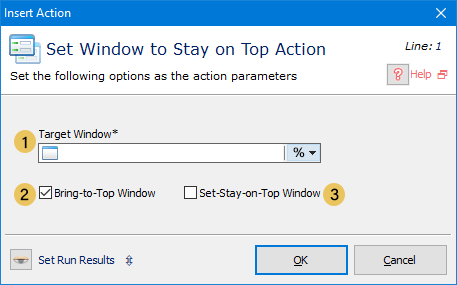 Set Window to Stay on Top