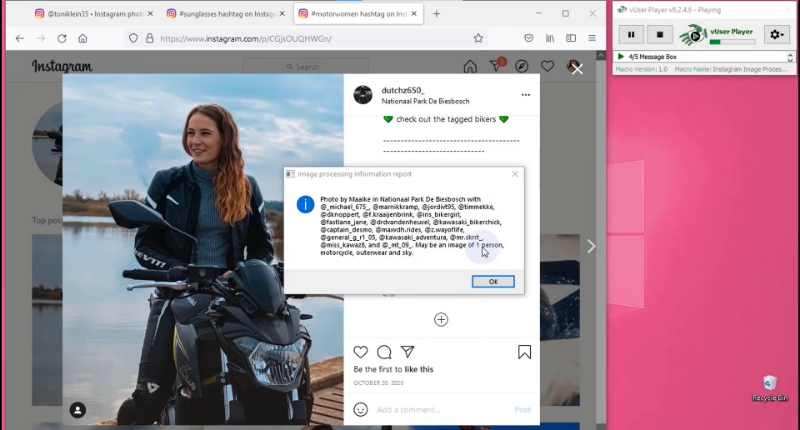 How the Instagram Image Processing Detection Single bot works