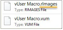 فایلی که با پسوند rImages در کنار فایل ماکرو ذخیره می شود