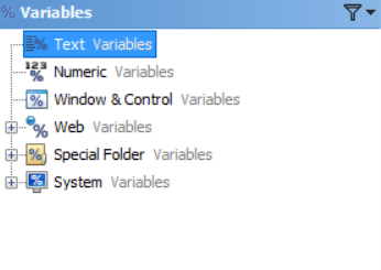 Introducing the Variables Section in the Editor Application