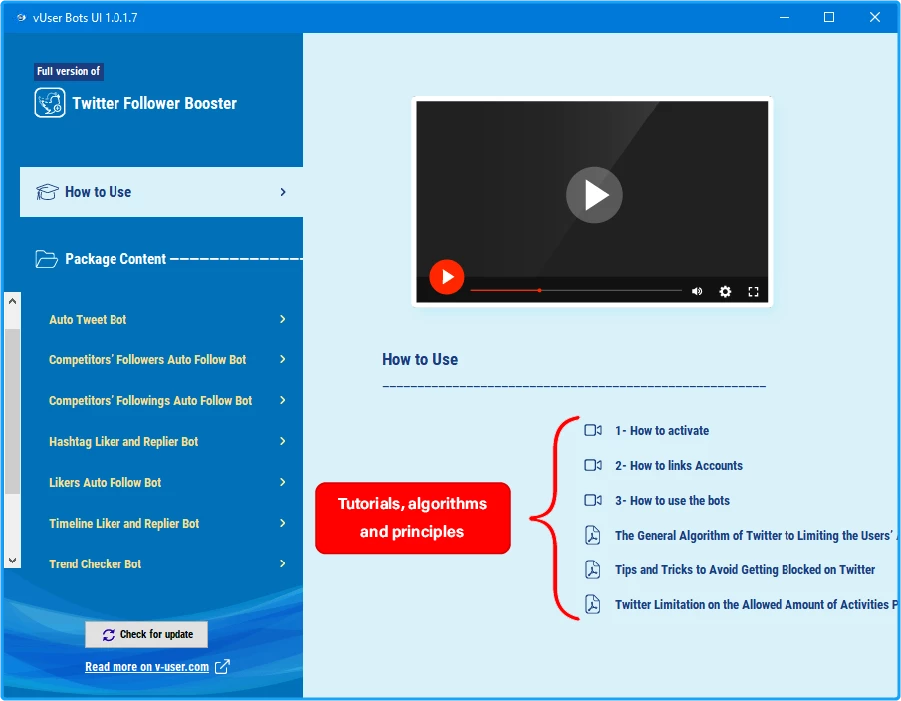 Twitter Follower Booster Bot Package 