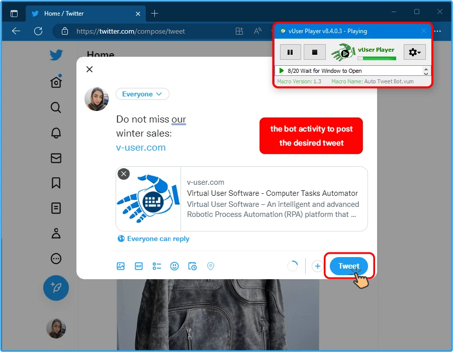 Twitter Follower Booster Bot Package 