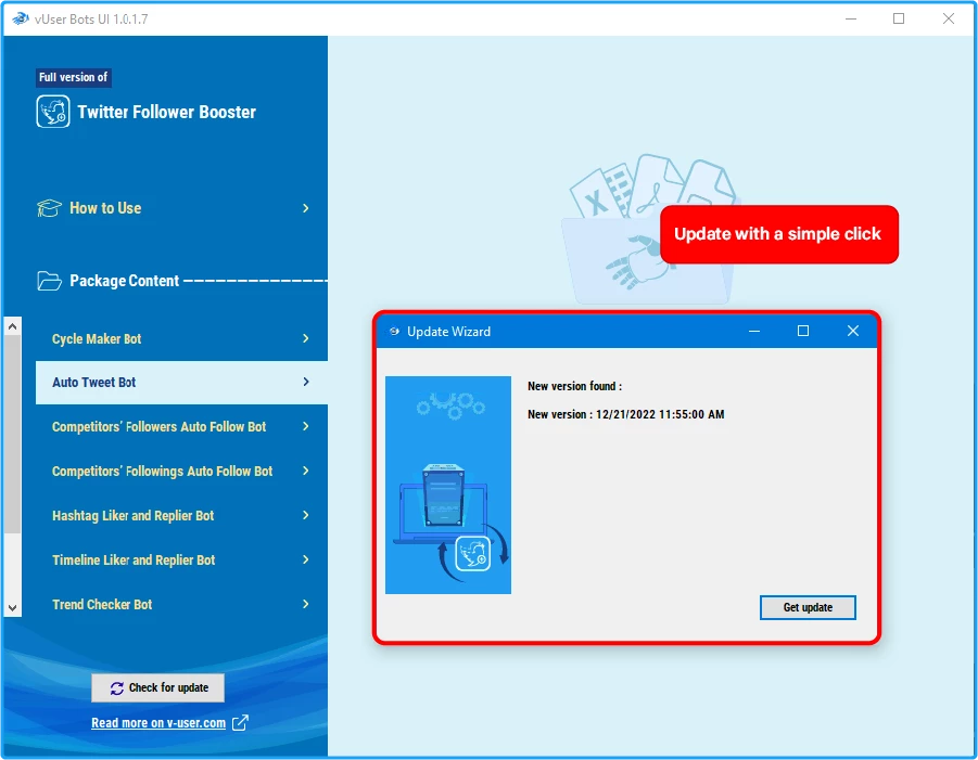 Twitter Follower Booster Bot Package 