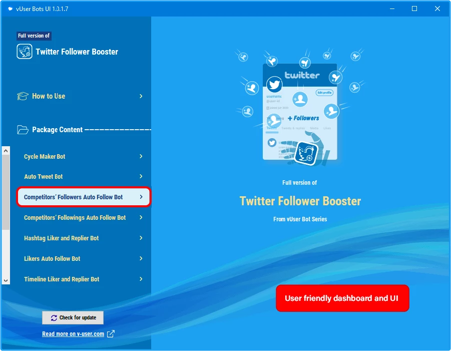 Twitter Follower Booster Bot Package 