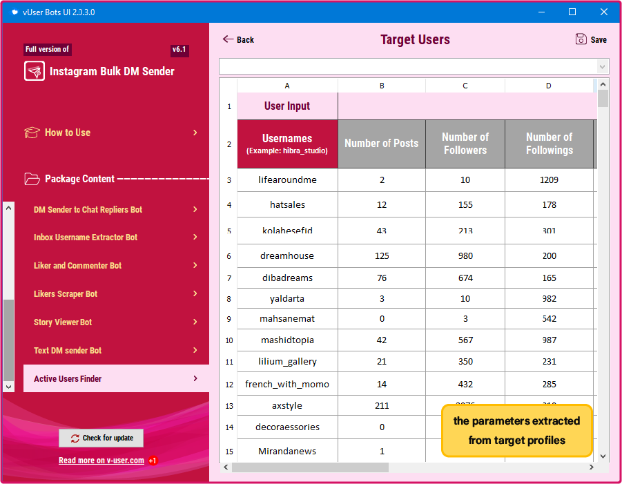 Instagram Active User Finder Bot