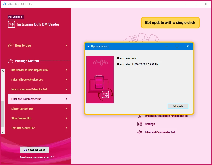  Instagram Bulk DM Sender bot package
