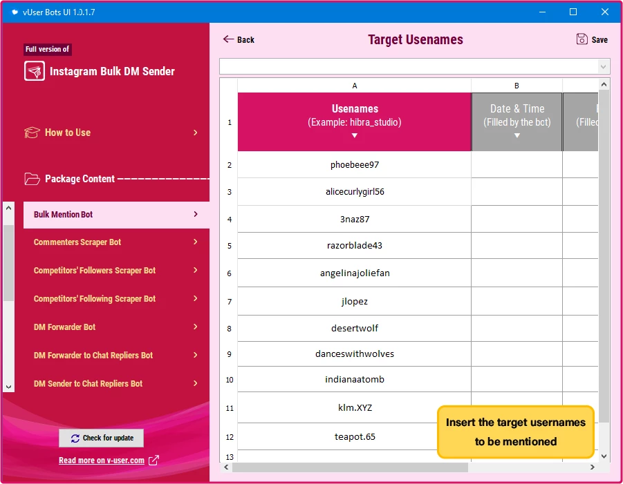 Instagram Bulk DM Sender Bot Package