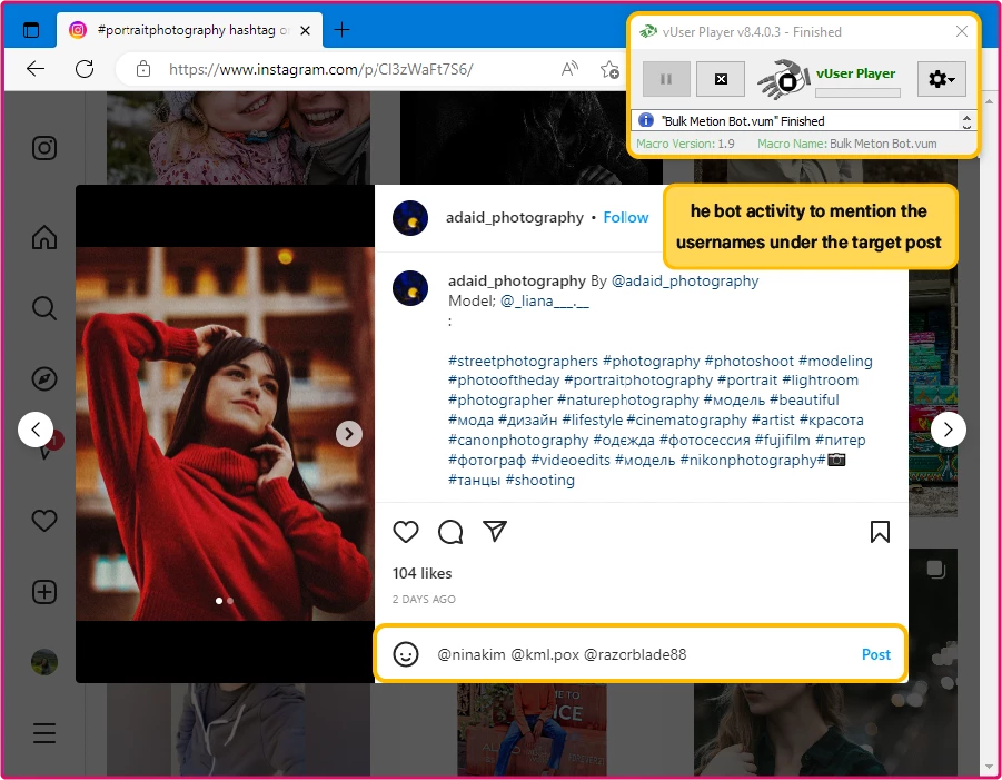 Instagram Bulk DM Sender Bot Package