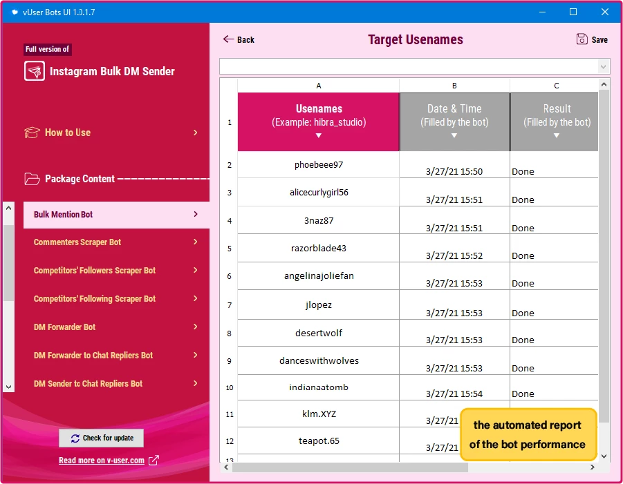 Instagram Bulk DM Sender Bot Package