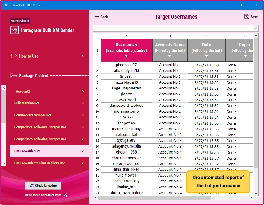 Instagram Bulk DM Sender Bot Package