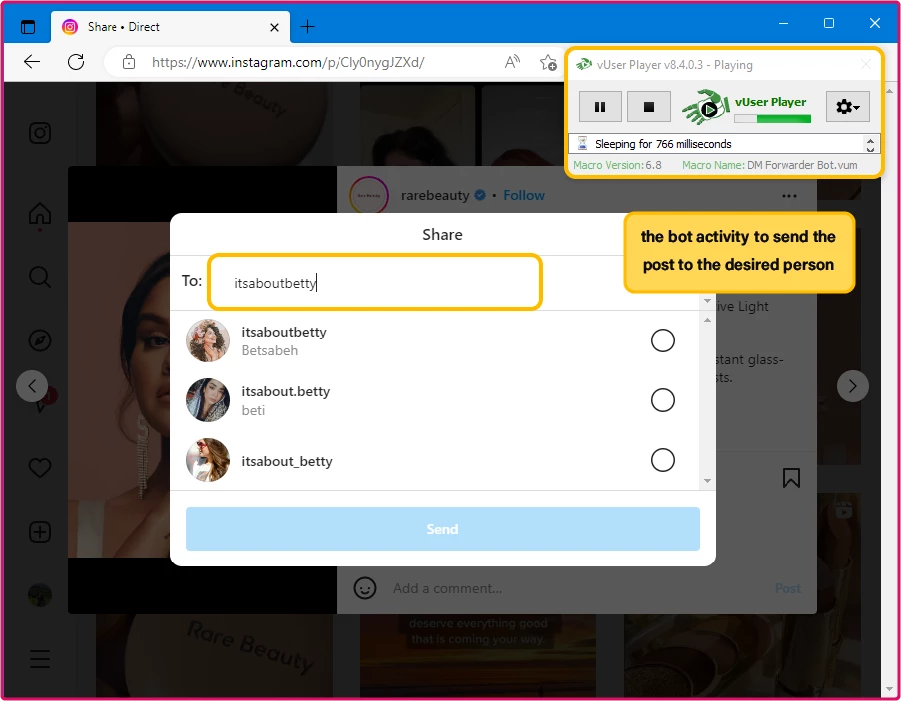 Instagram Bulk DM Sender Bot Package