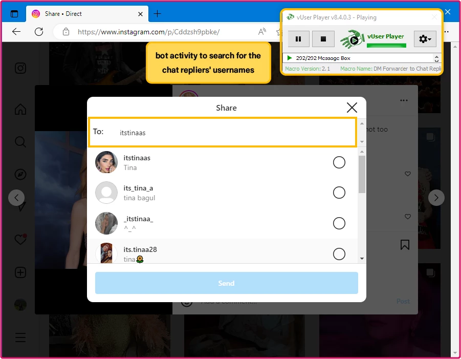 Instagram Bulk DM Sender Bot Package