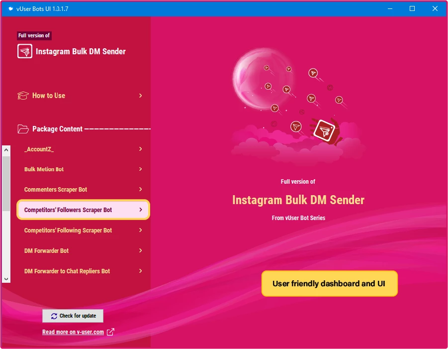 Instagram Follower Booster Bot Package 