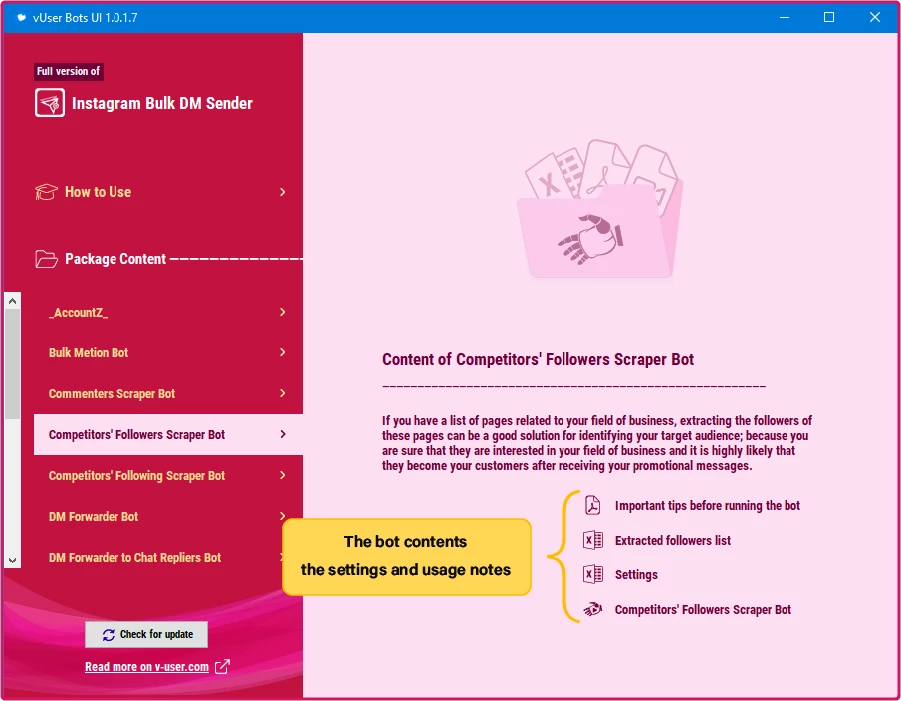 Instagram Follower Booster Bot Package 