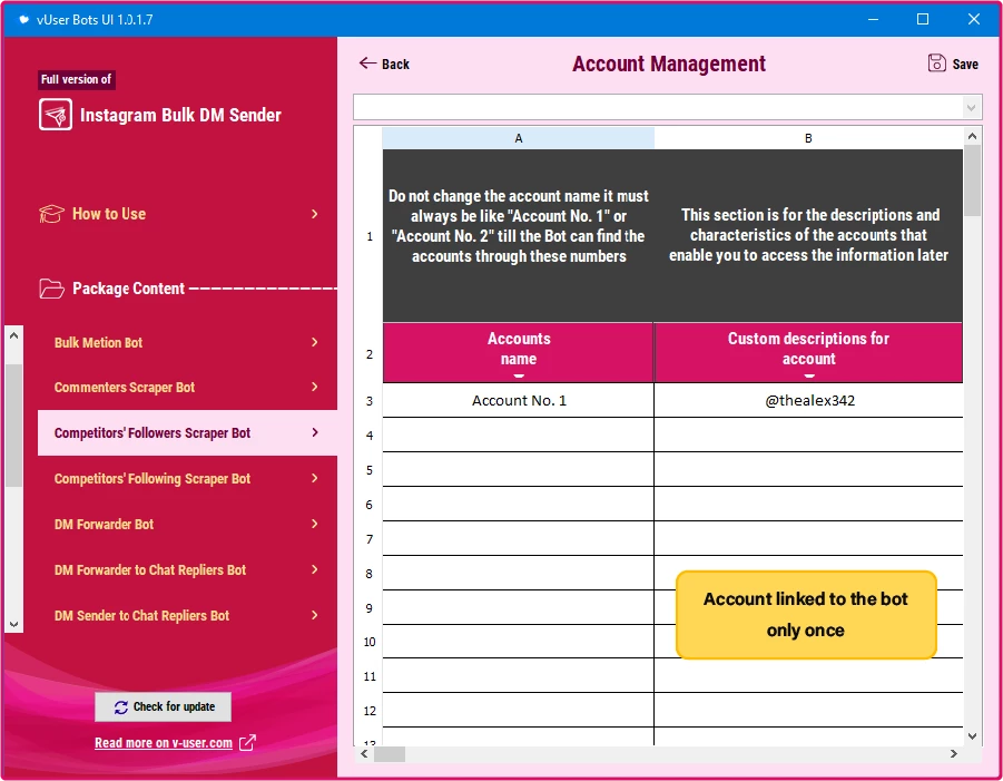 Instagram Follower Booster Bot Package 