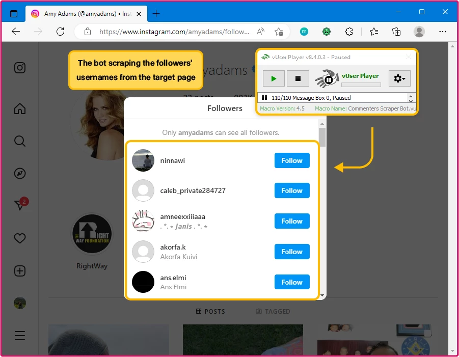 Instagram Follower Booster Bot Package 