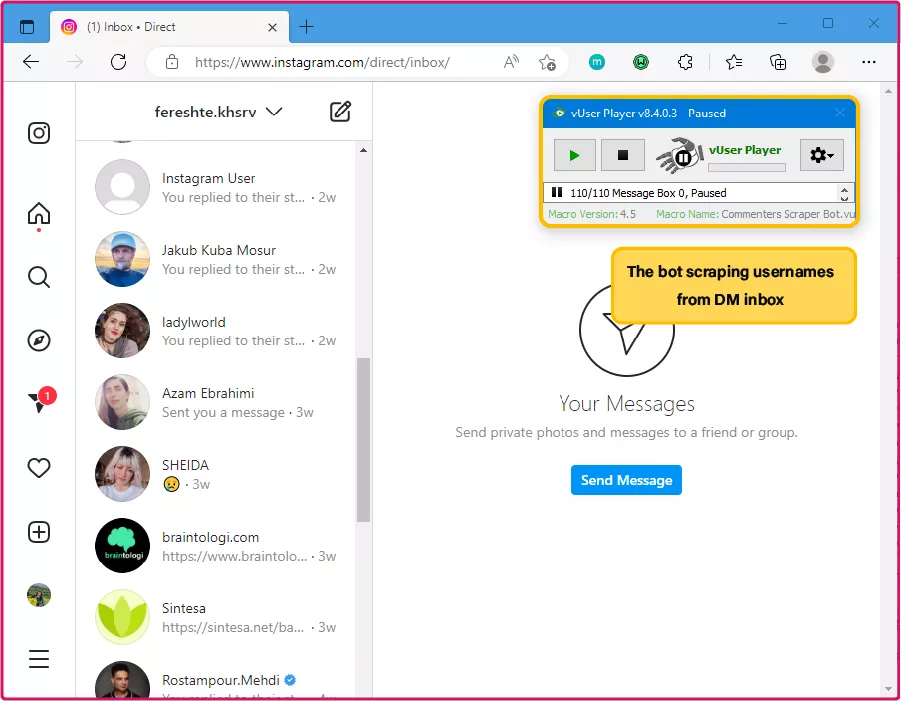 Competitors’ Followers Auto follow on Instagram Bot