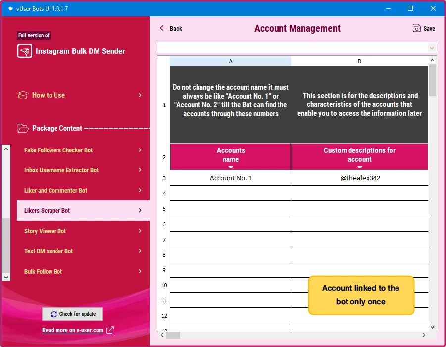  Instagram Bulk DM Sender bot package
