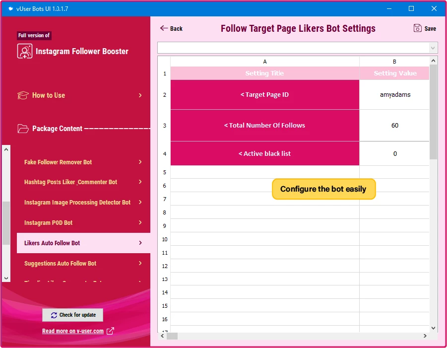 Competitors’ Followers Auto follow on Instagram Bot