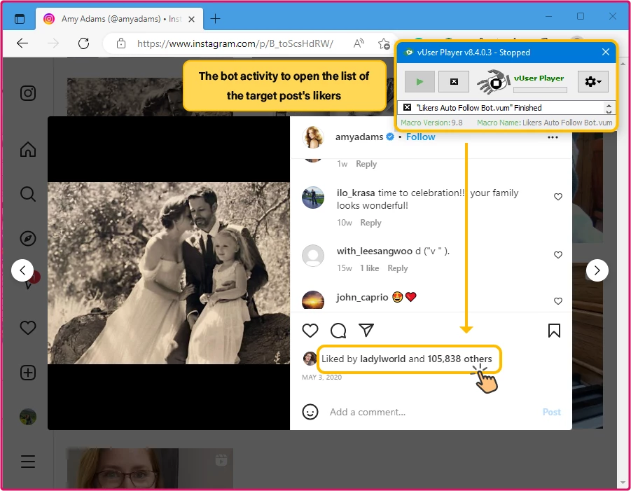 Competitors’ Followers Auto follow on Instagram Bot