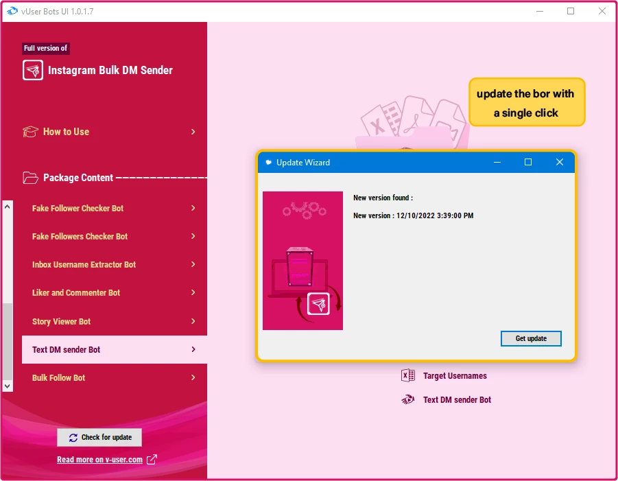 Instagram Bulk DM Sender Bot Package