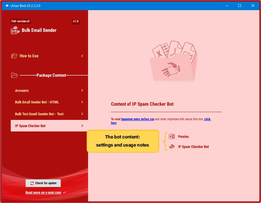 Bulk Email Sender bot package