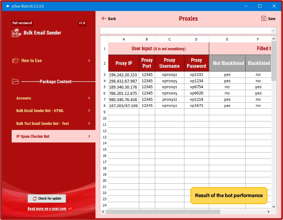 Bulk Email Sender bot package