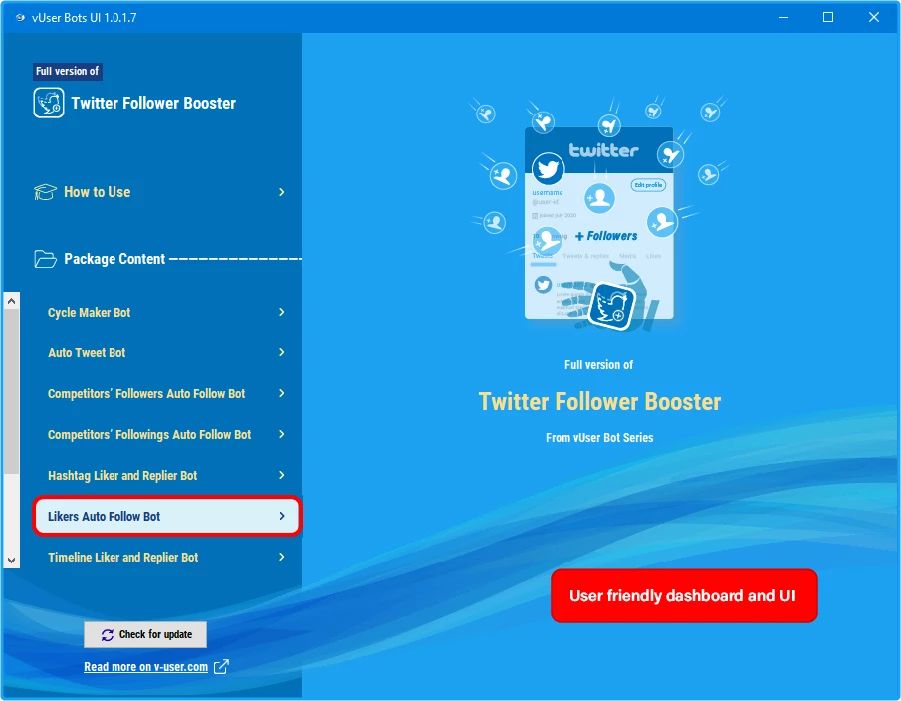 Twitter Follower Booster Bot Package 