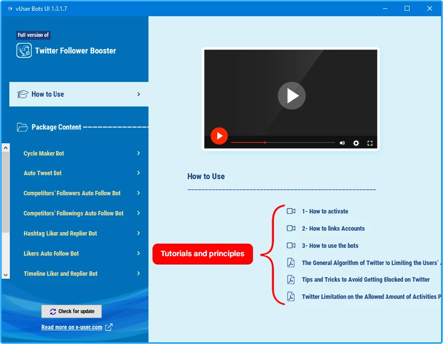 Twitter Follower Booster Bot Package 