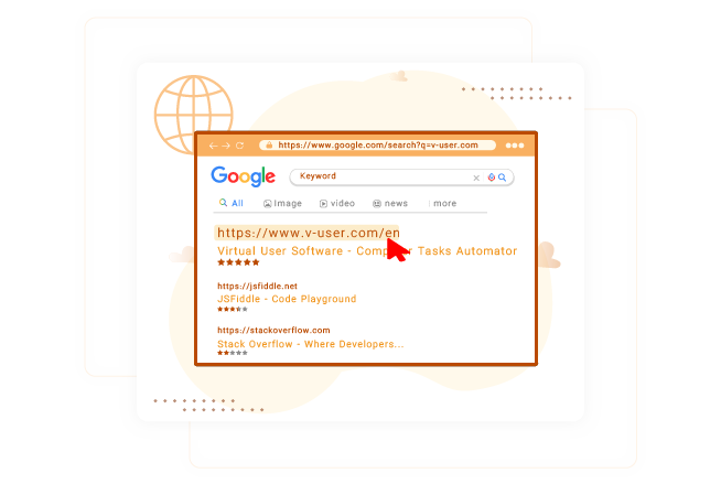 Search and Click