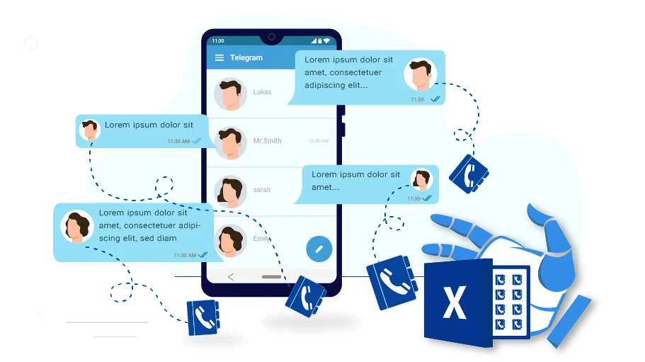 Telegram Chatted Contacts Exporter Bot