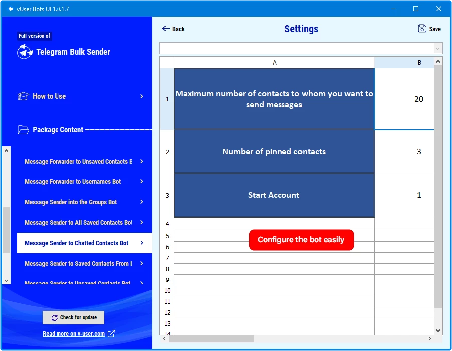 Telegram Bulk Sender bot package