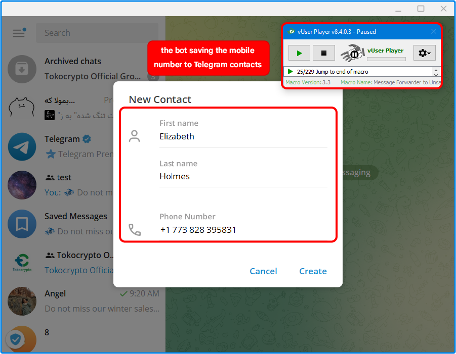 Telegram Bulk Sender bot
