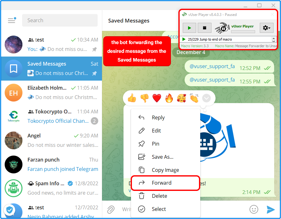 Telegram Bulk Sender bot