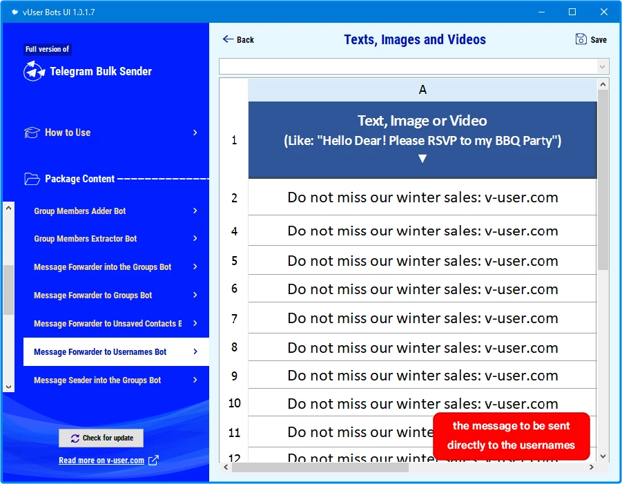 Telegram Bulk Sender bot