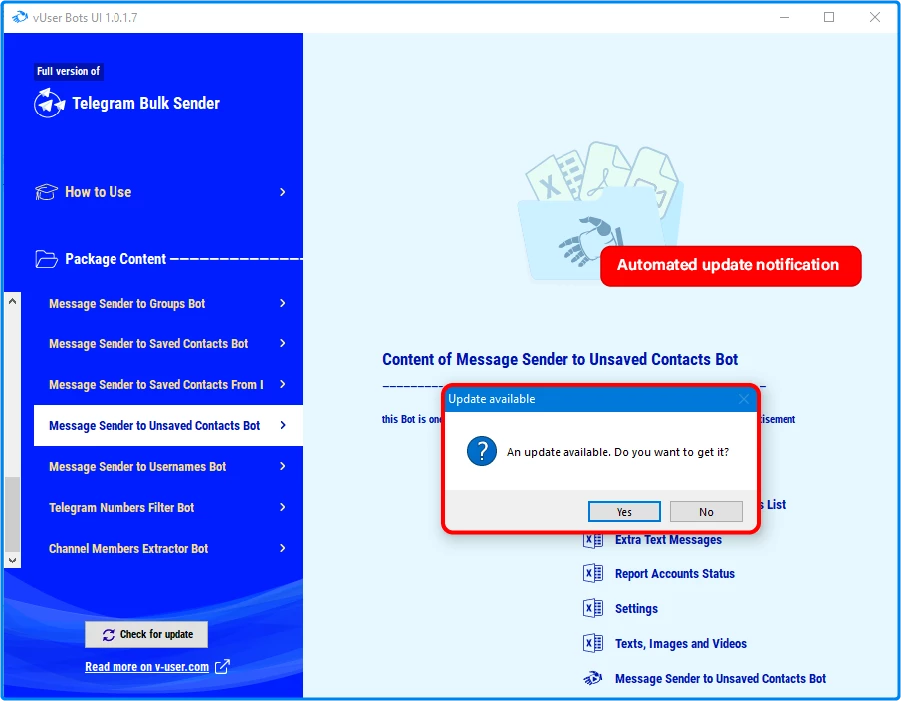 Telegram Bulk Sender bot