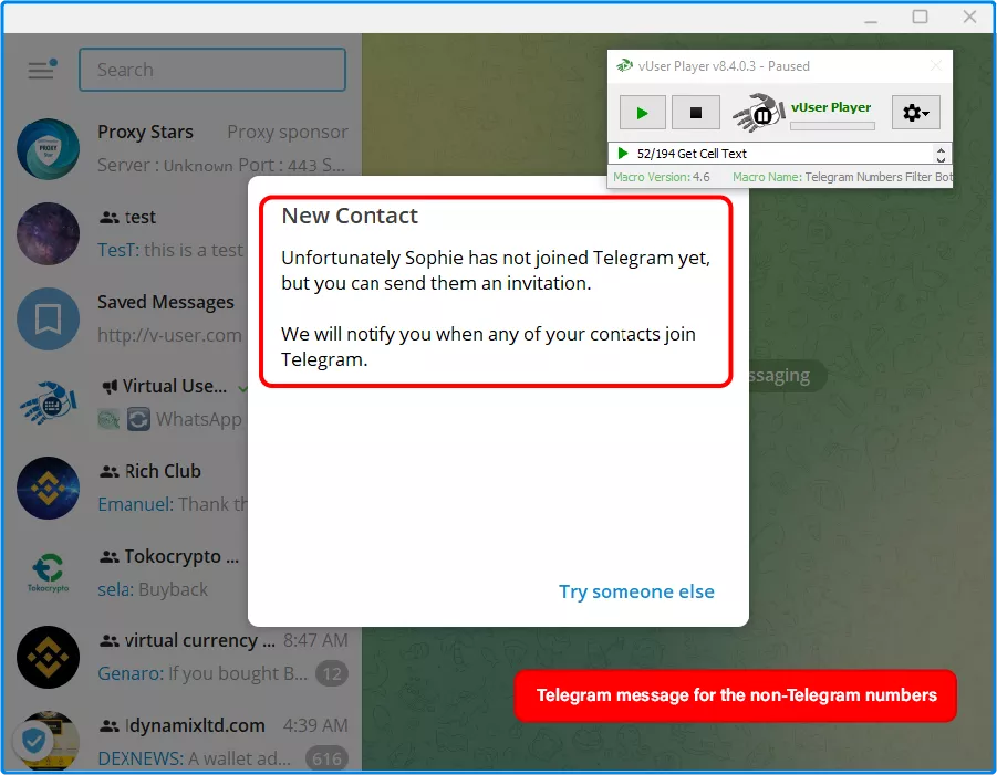  Telegram Bulk Sender Bot