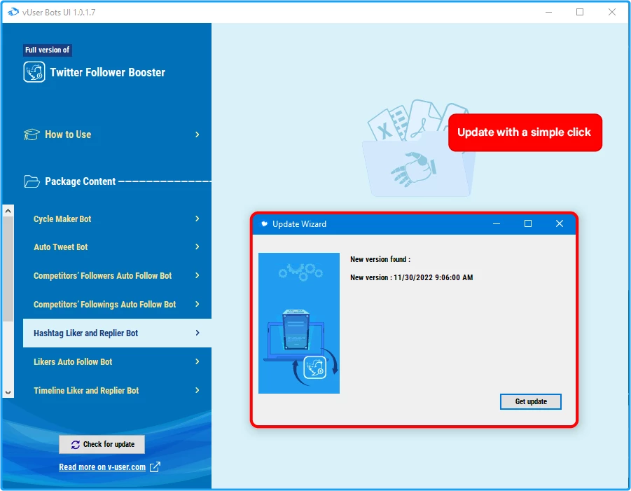 Twitter Follower Booster Bot Package 
