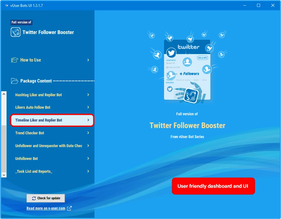 Twitter Follower Booster Bot Package 