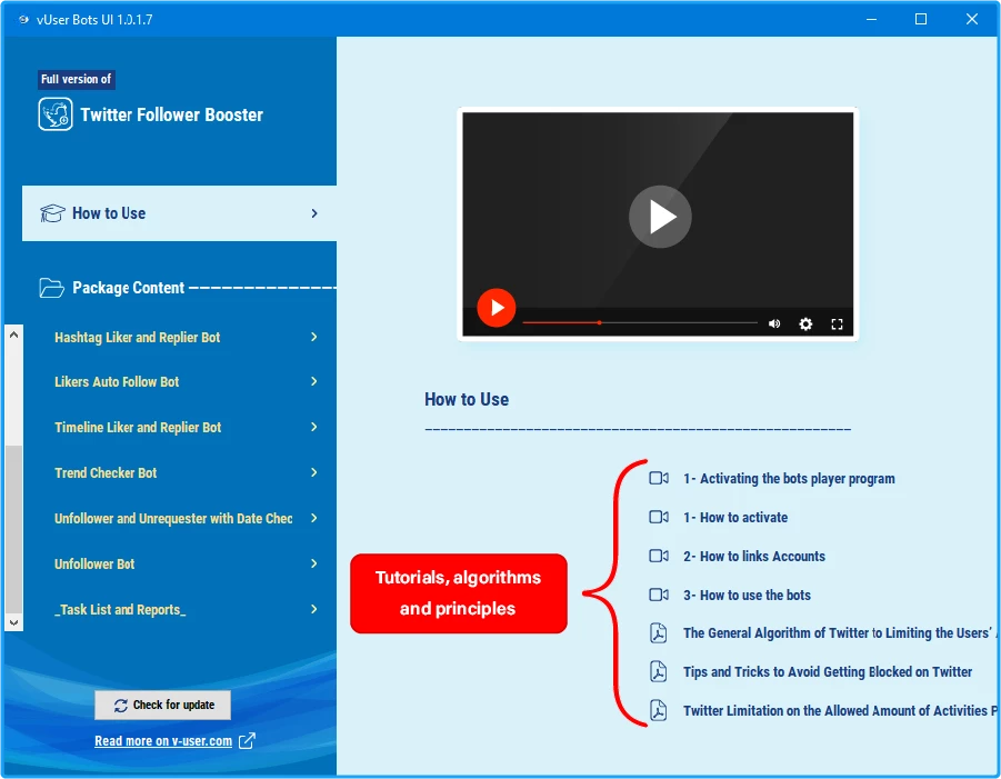 Twitter Follower Booster Bot Package 